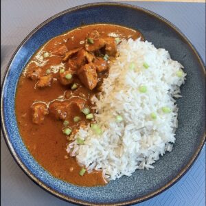 veganes Curry mit Langkornreis